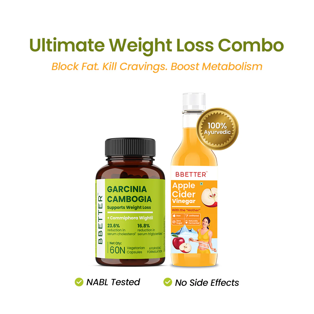 BBETTER Ultimate Weight Loss Combo - Garcinia Combogia & Apple Cide Vinegar